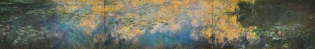 Reflections of Clouds on the Water-Lily Pond in Detail Claude Monet